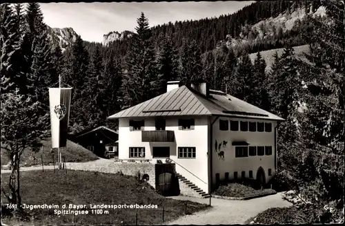 Ak Spitzingsee Schliersee in Oberbayern, Jugendheim