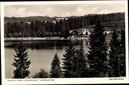 Ak Altglashütten Feldberg im Schwarzwald, Pension und Kaffee Windgfällweiher, Panorama