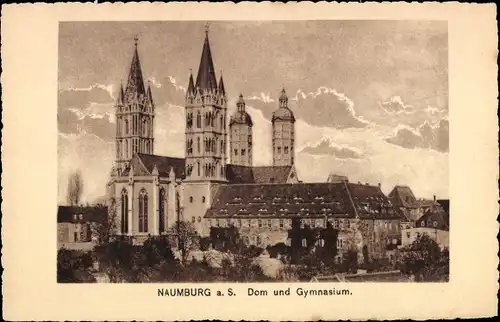 Ak Naumburg an der Saale, Dom, Gymnasium