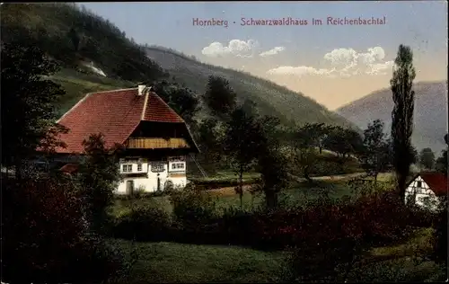 Ak Hornberg im Schwarzwald, Schwarzwaldhaus, Reichenbachtal