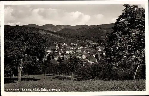 Ak Kandern im Schwarzwald Baden, Blick zum Ort