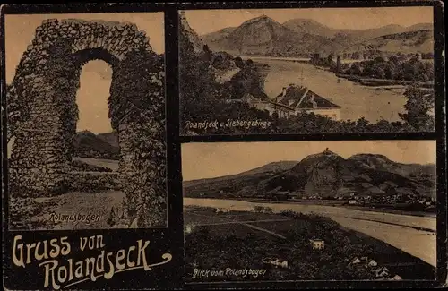 Ak Rolandseck Remagen am Rhein, Rolandsbogen, Siebengebirge
