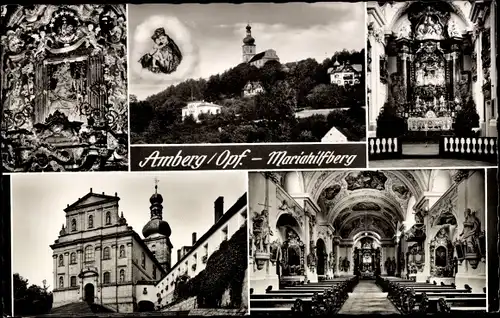 Ak Amberg in der Oberpfalz Bayern, Mariahilfberg, Kirche