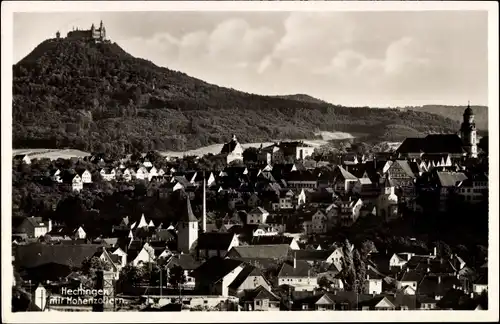 Ak Hechingen im Zollernalbkreis, Totalansicht, Hohenzollern