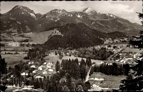 Ak Aurach in Mittelfranken, Hammer Aurach, Totalansicht, Gebirge