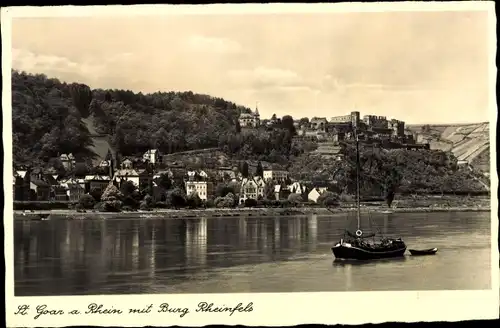 Ak St. Goar am Rhein, Burg Rheinfels