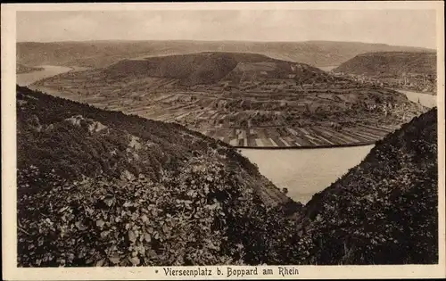 Ak Boppard am Rhein, Vierseenplatz