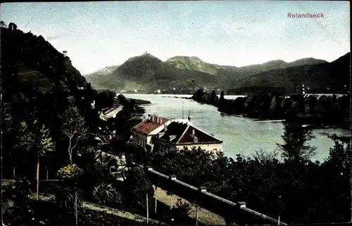 Ak Rolandseck Remagen am Rhein, Totalansicht, Siebengebirge