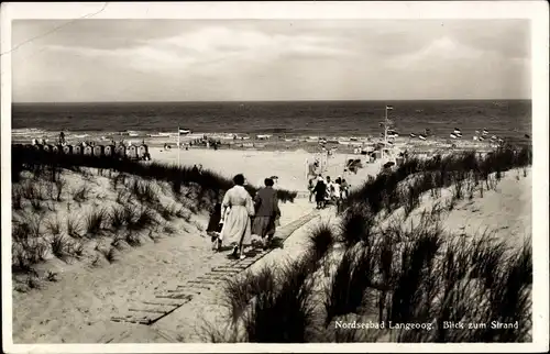 Ak Nordseebad Langeoog Ostfriesland, Strand