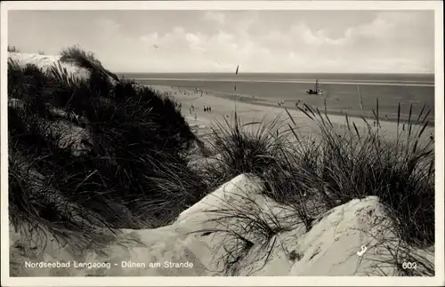 Ak Nordseebad Langeoog Ostfriesland, Dünen, Strand