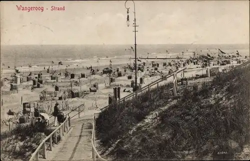 Ak Nordseebad Wangeroog Wangerooge in Ostfriesland, Strand
