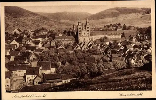 Ak Amorbach im Odenwald Unterfranken, Gesamtansicht