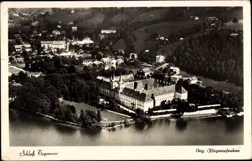 Ak Tegernsee, Schloss, Fliegeraufnahme