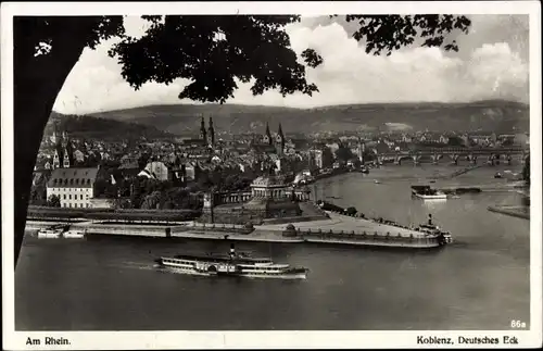 Ak Koblenz am Rhein, Deutsches Eck