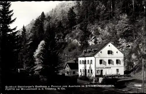 Ak Furth an der Triesting Niederösterreich, Gasthaus Zum Auerhahn