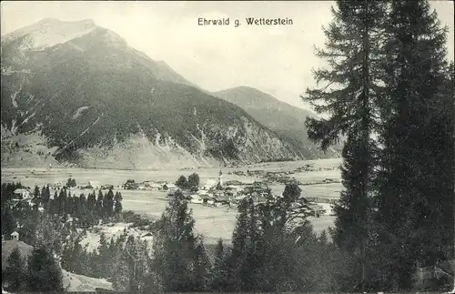 Ak Ehrwald in Tirol, Wetterstein, Winter