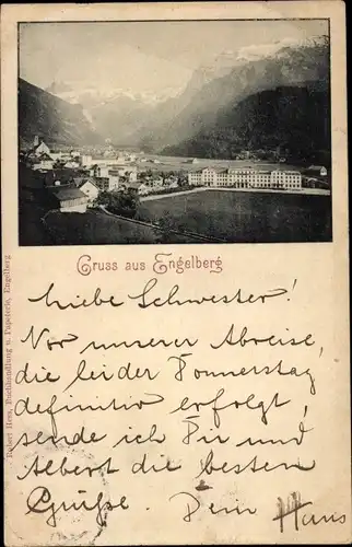 Ak Engelberg Kanton Obwalden Schweiz, Kloster Engelberg