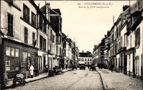 Ak Coulommiers Seine et Marne, Rue de La Ferte sous Jouarre