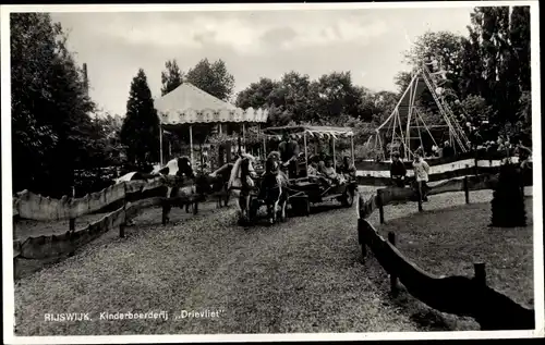 Ak Rijswijk Südholland Niederlande, Restaurant Drievliet, Erholungspark, Kinderbauernhof, Kutsche