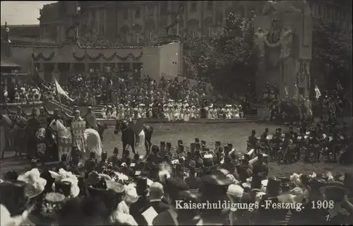 Ak Wien, Kaiserhuldigungs-Festzug 1908, Reiter