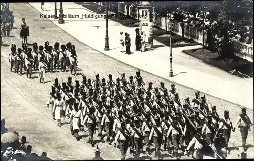 Ak Wien, Kaiserhuldigungs-Festzug 1908, Soldaten