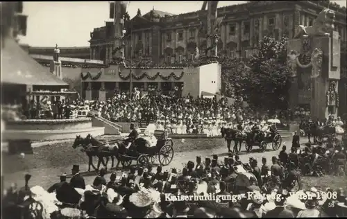 Ak Wien, Kaiserhuldigungs-Festzug 1908, Kutschen