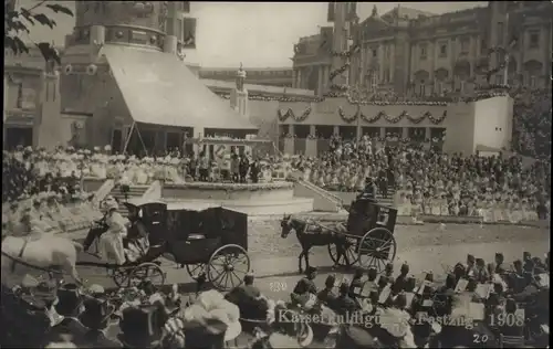 Ak Wien, Kaiserhuldigungs-Festzug 1908, Kutschen