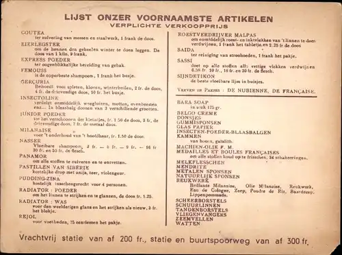 Ak Reklame De Milanaise, Haarpflege, Firma Felix Moulard, 6 Rue Bara, Brüssel