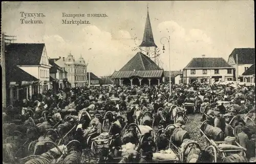 Ak Tukums Tuckum Lettland, Marktplatz