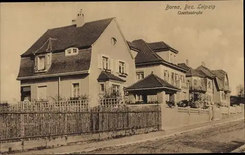 Ak Borna in Sachsen, Goethestraße