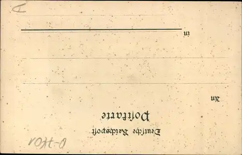 Litho Lehndorf Nobitz Thüringen, Totalansicht, Friedrichslust, Gasthof Lehndorf, Glückwunsch