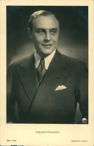 Ak Schauspieler Harald Paulsen, Portrait