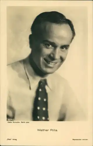 Ak Schauspieler Walther Rilla, Portrait, Ross Verlag 6314/1
