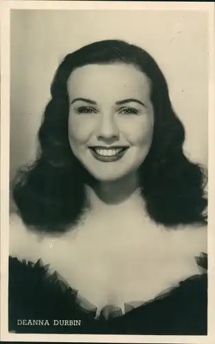 Ak Schauspielerin Deanna Durbin, Portrait
