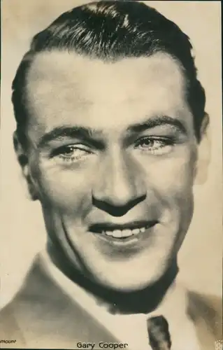 Ak Schauspieler Gary Cooper, Portrait