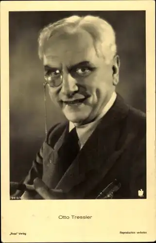 Ak Schauspieler Otto Tressler, Portrait, Monokel