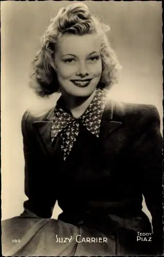 Ak Schauspielerin Suzy Carrier, Portrait