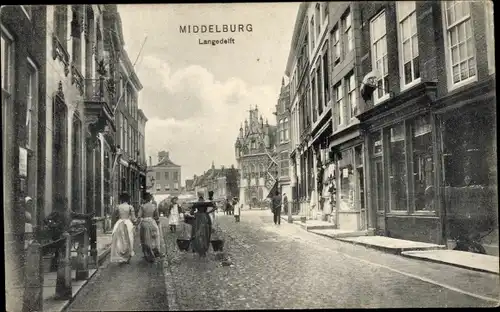 Ak Middelburg Zeeland Niederlande, Langedelft