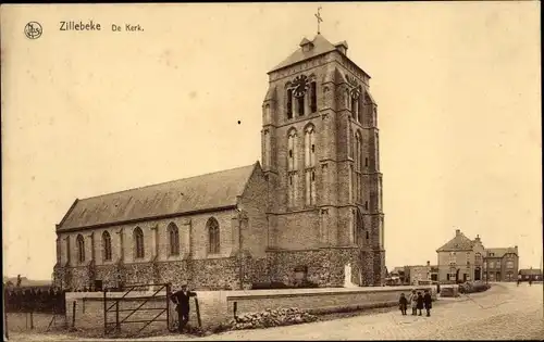 Ak Zillebeke Westflandern, Kirche