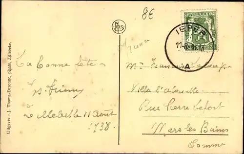 Ak Zillebeke Westflandern, Kirche