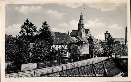 Ak Kamenz in Sachsen, Hauptkirche St. Marien