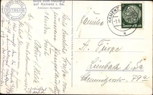 Ak Kamenz Sachsen, Azaleen Anlagen