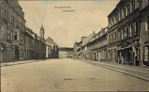 Ak Großenhain Sachsen, Frauenmarkt