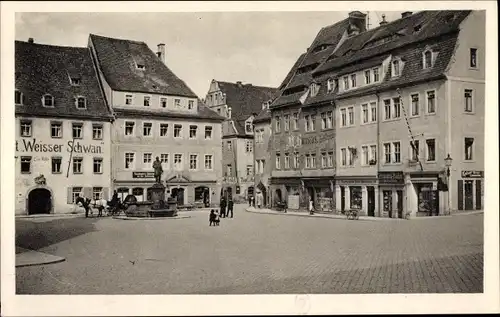 Ak Pirna in Sachsen, Markt