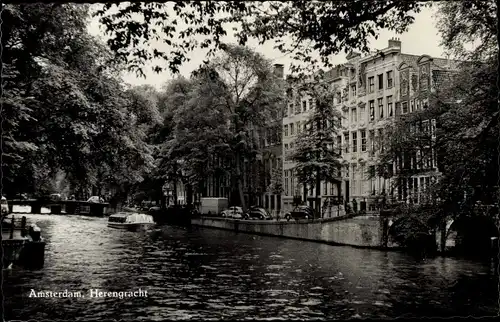 Ak Amsterdam Nordholland Niederlande, Herengracht