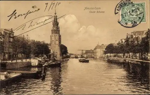 Ak Amsterdam Nordholland Niederlande, Oude Schans