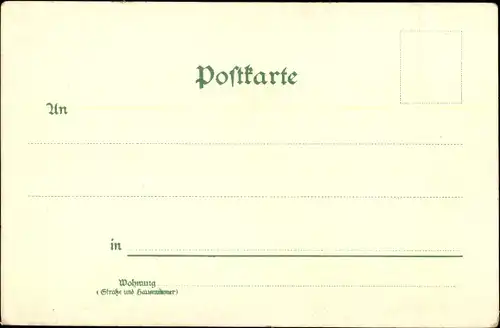 Litho Dresden Zentrum Altstadt, Palais, Gr. Garten, Allee