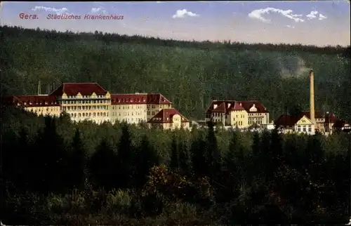 Ak Gera in Thüringen, Städtisches Krankenhaus