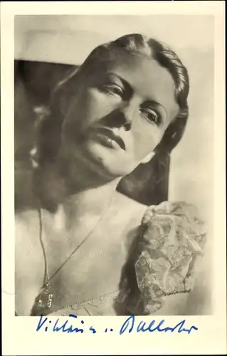 Foto Ak Schauspielerin Viktoria von Ballasko, Portrait, Autogramm