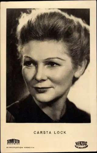 Ak Schauspielerin Carsta Löck, Portrait